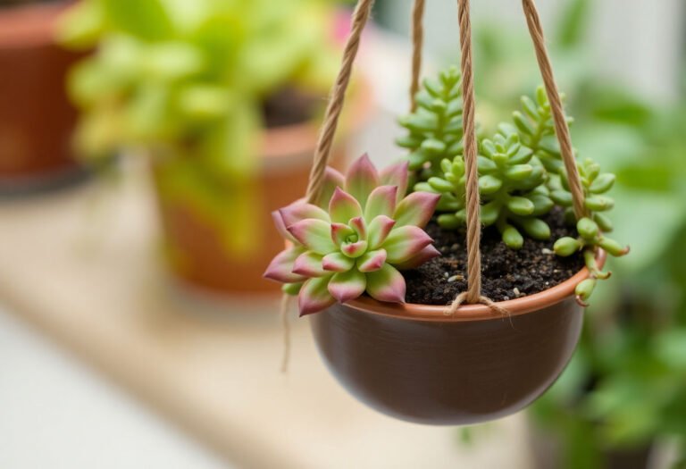 Guía para Cuidar Suculentas Colgantes con Flor en Casa