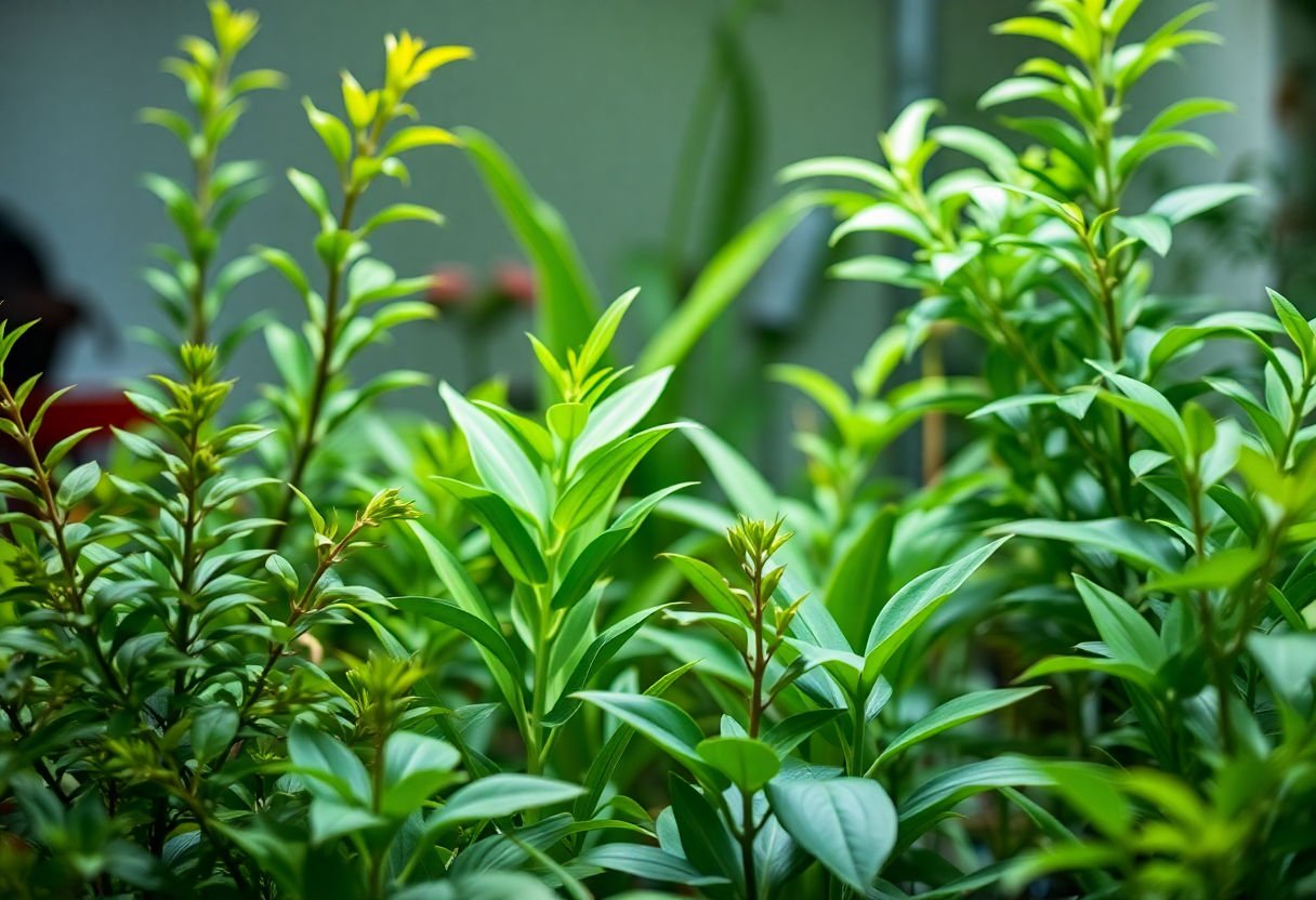 Plantas adaptadas a ambientes con poca luz.