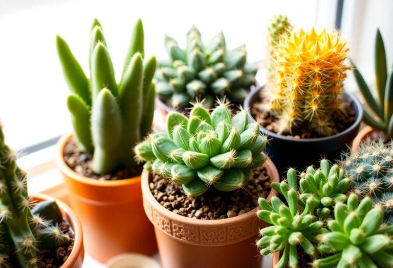 Cuidados esenciales para cactus y suculentas en interiores