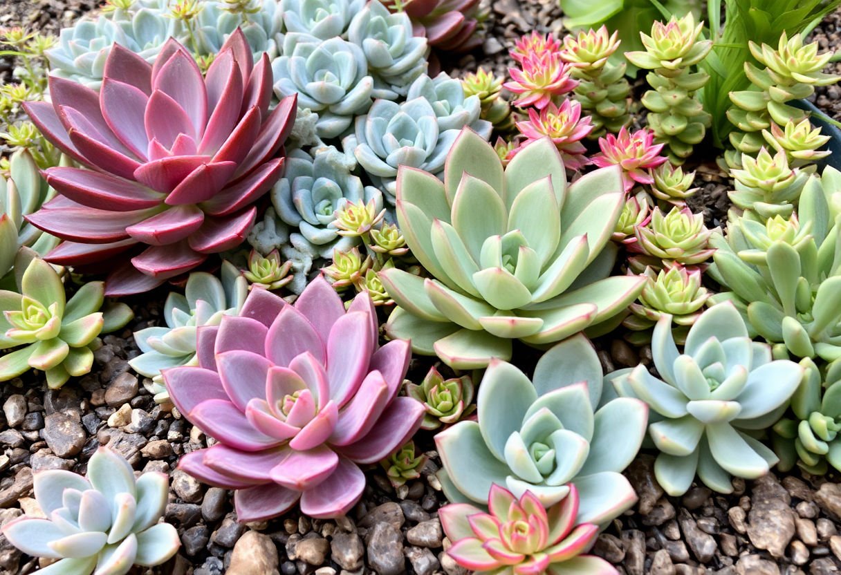 Jardín de suculentas con errores comunes