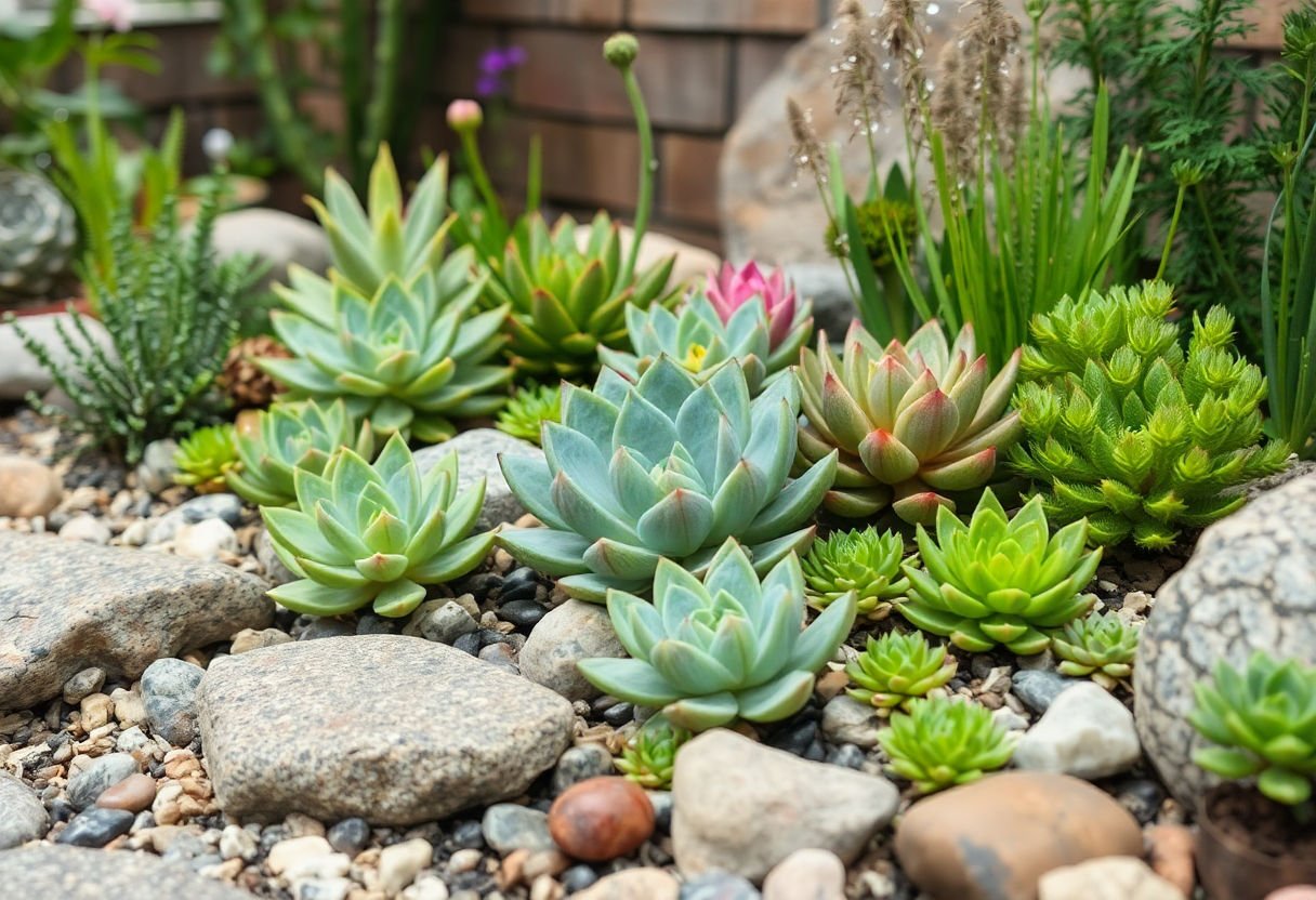 Transforma tu Espacio con Jardines de Suculentas y Piedras