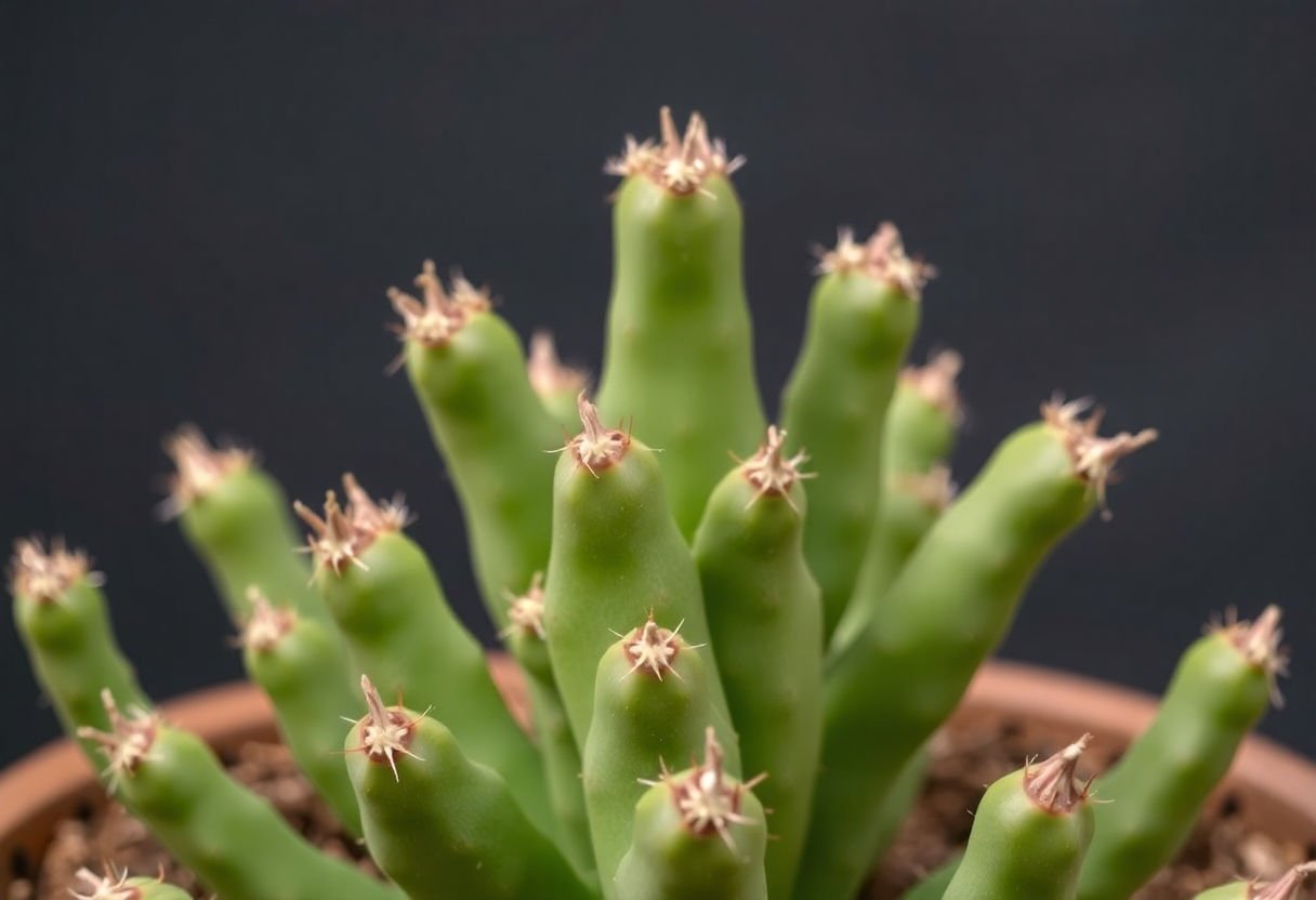 Cactus siendo tratados por enfermedades
