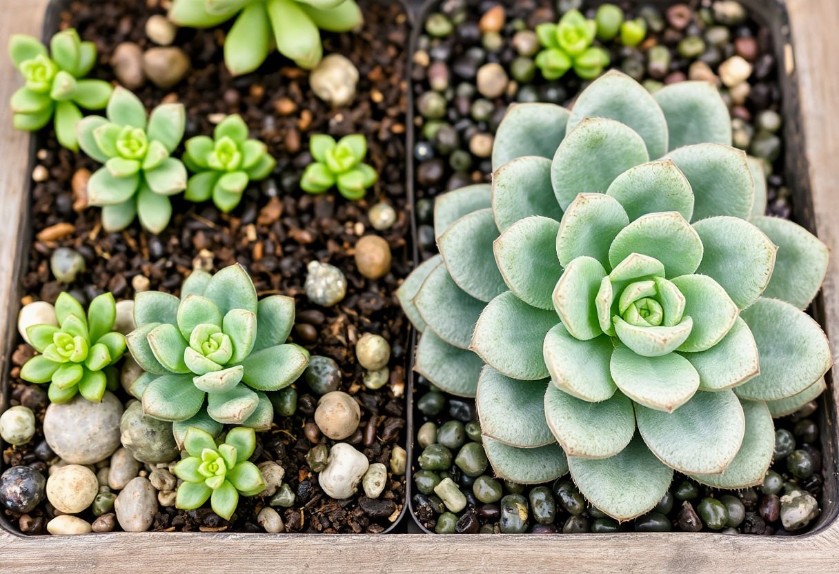 Diferentes tipos de sustratos para suculentas